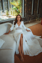 Robe de mariée longue Maïa en crêpe, collection Exclusives 2027 – photo 3