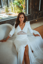 Robe de mariée longue Maïa en crêpe, collection Exclusives 2027 – photo 6