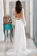 Robe de mariée longue Iconique en crêpe, collection Exclusives 2026 – photo 4