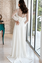 Robe de mariée longue Affirmée en crêpe, collection Exclusives 2026 – photo 3