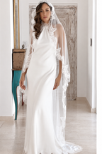 Robe de mariée Eternelle en crêpe et soie, collection Exclusives 2026 – Fabienne Alagama