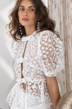 Robe de mariée longue Libre en tulle brodé – photo 2