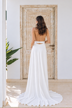 Robe de mariée longue Sensuelle en crêpe, collection Exclusives 2026 – photo 4