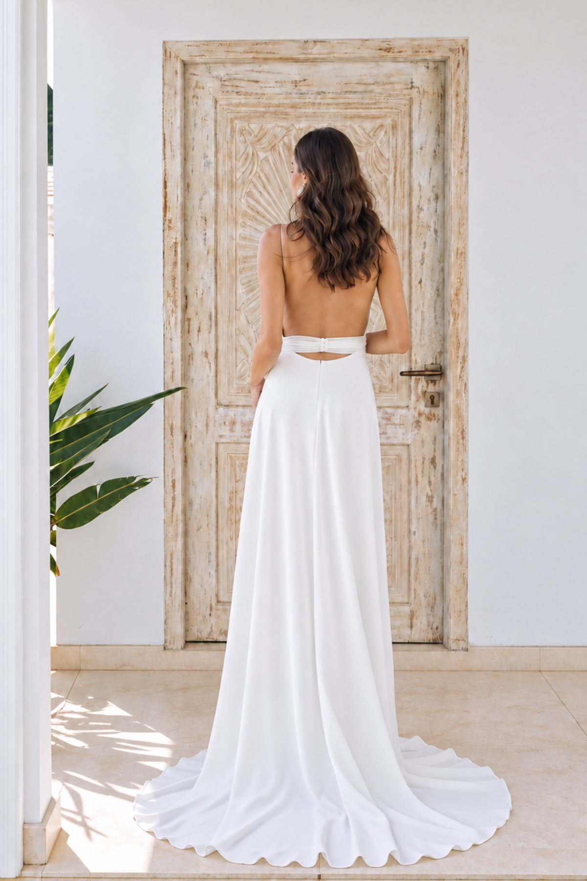 Robe de mariée longue Sensuelle en crêpe, collection Exclusives 2026 – photo 4