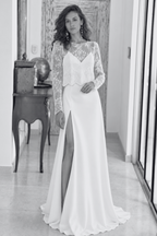 Robe de mariée longue Sensuelle en crêpe, collection Exclusives 2026 – photo 2