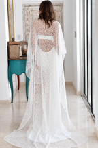 Robe de mariée longue Quinn en crêpe, collection Idylle 2026 – photo 3