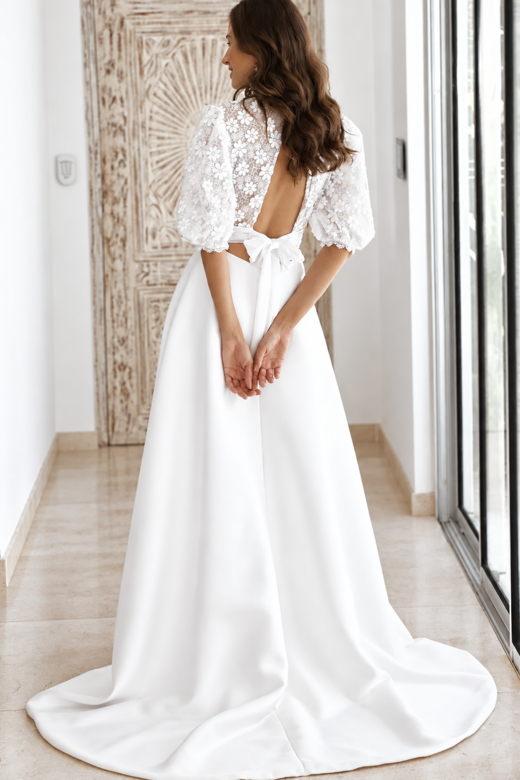 Robe de mariée longue Jade en tulle, collection Idylle 2026 – photo 3