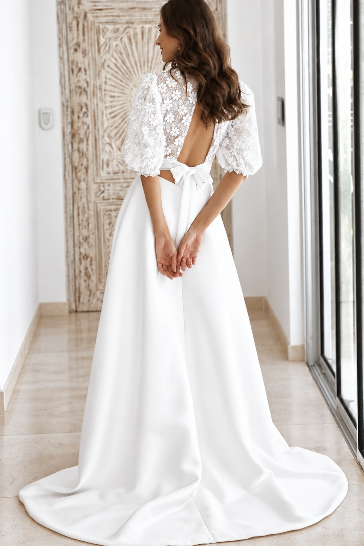 Robe de mariée longue Jade en tulle, collection Idylle 2026 – photo 3