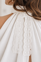 Robe de mariée longue Blake en satin, collection Idylle 2026 – photo 5