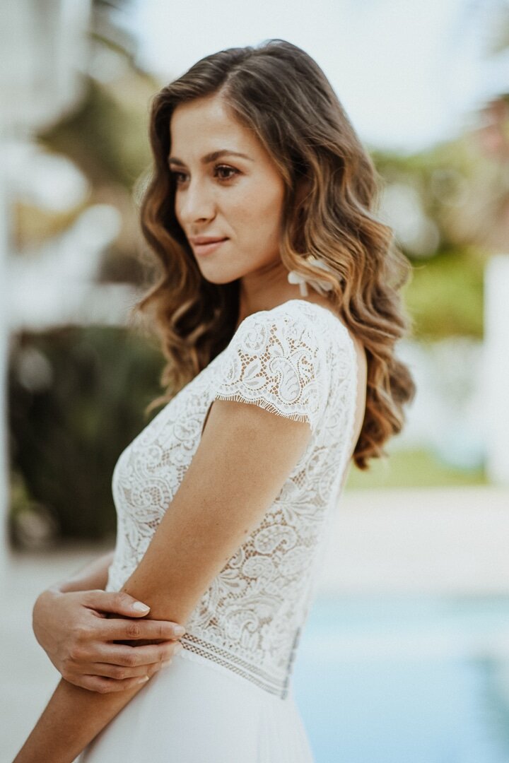 robe de mariée avec dentelle